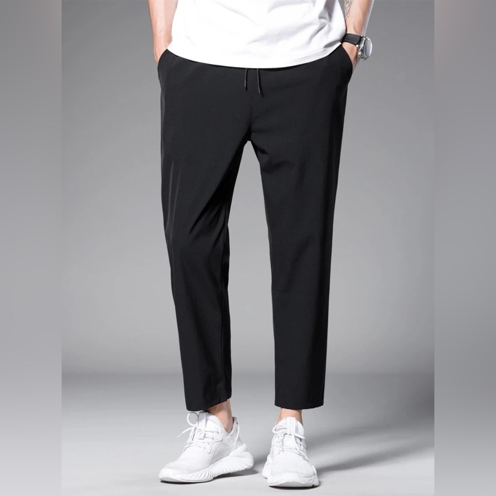 Drawstring Black Pants